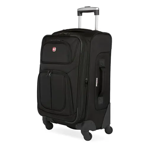 SwissGear Sion black softside expandable carry-on luggage