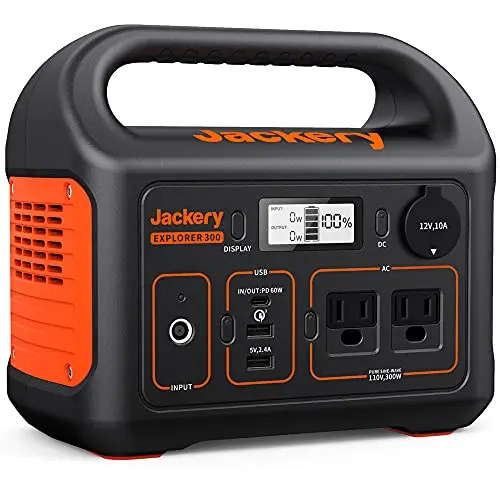 Jackery Explorer 300 portable power station with AC outlets