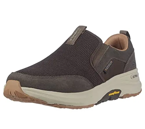 Skechers Go Outdoor slip-on trail shoe on a path
