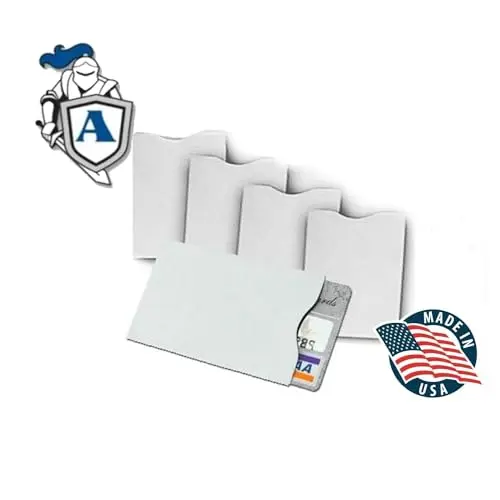 Semper Paratus Gear RFID blocking sleeves made of white DuPont TYVEK, highlighting Made in USA.
