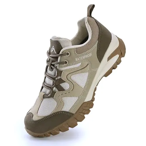 CC-Los Women's Lightweight Waterproof Hiking Shoes in Beige