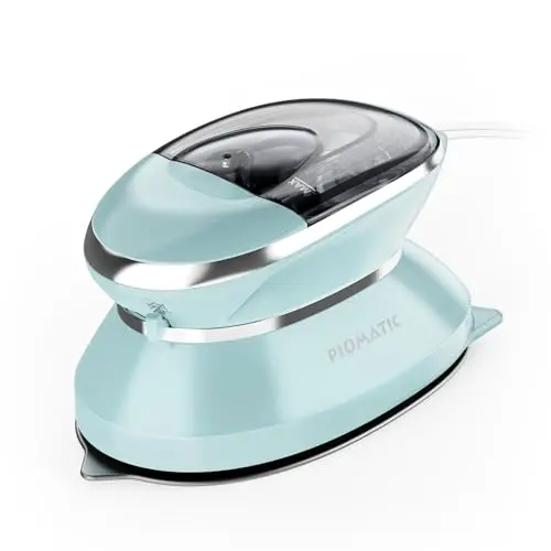 PIOMATIC celadon green mini travel steam iron