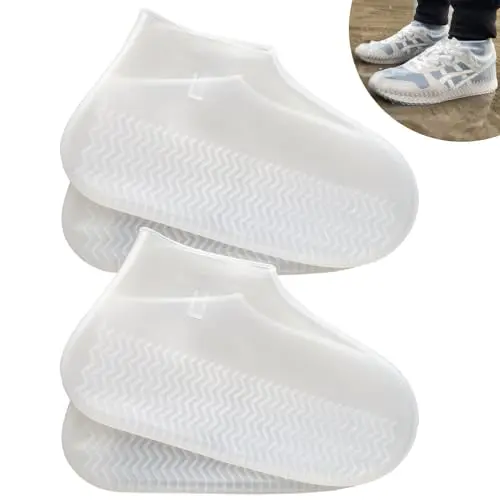 LSDWL clear silicone reusable waterproof shoe covers