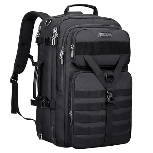 WITZMAN black convertible backpack worn as a duffel bag