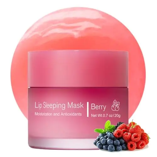 SOKGO Hydrating Sleeping Lip Mask in a small pink jar