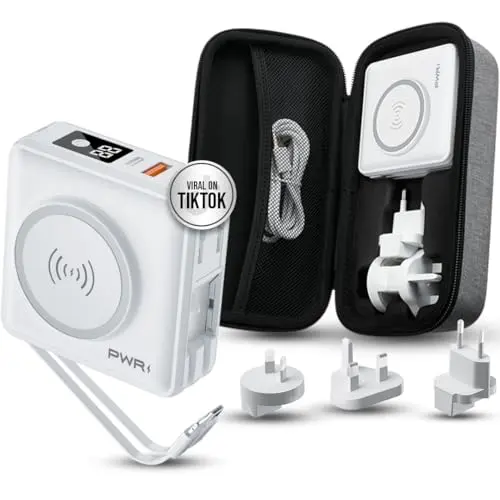 PWRMobile PWR Travel PRO 5-in-1 power bank with wireless charging and case