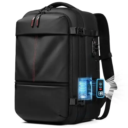 IKYWT large expandable vacuum backpack with built-in USB pump