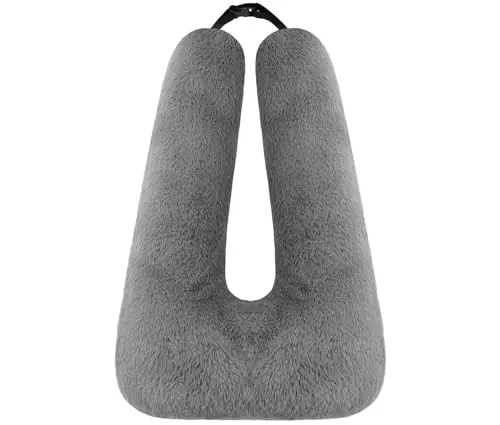 Swemos gray semicircular ergonomic car travel pillow