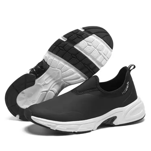 HISEA Womens Ankle Rain Shoes for Garden and Walking