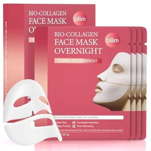 OLLM Korean Overnight Collagen Face Mask sheet mask package