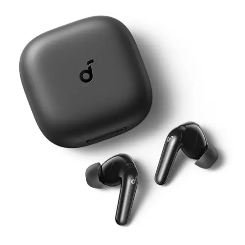 Soundcore P31i black noise cancelling earbuds with charging case