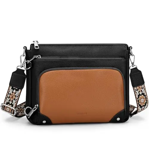 SYTRAH slim anti-theft crossbody shoulder purse with built-in wallet